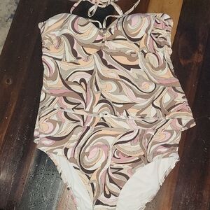 Stylish Swirl Print Bikini